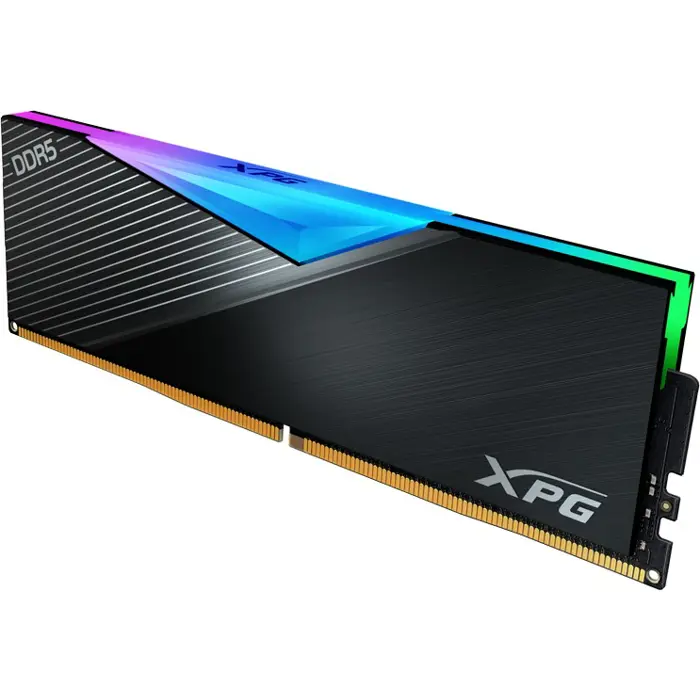 ADATA DDR5 16GB - 6000 - CL - 30 - Single-Kit - DIMM - AX5U6000C3016G-CLARBK, Lancer RGB, XMP, black