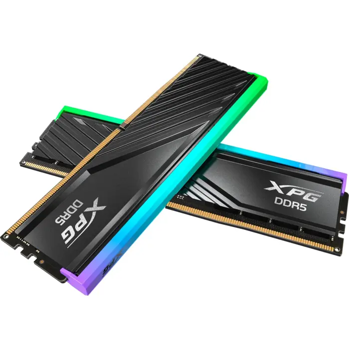 ADATA DDR5 - 32GB - 6000 - CL - 30 (2x 16 GB) dual kit, RAM (black, AX5U6000C3016G-DTLABRBK, XPG Lancer Blade RGB, INTEL XMP, AMD EXPO)