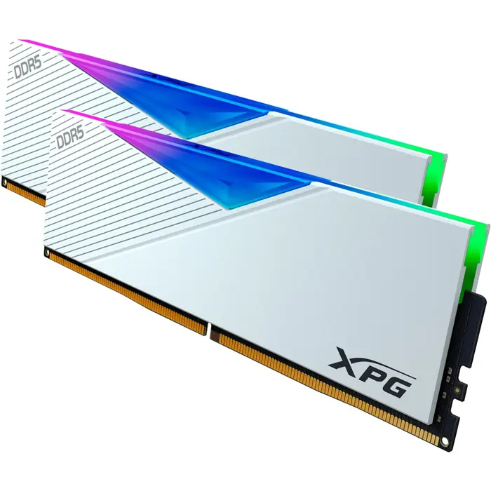 ADATA DDR5 32GB - 6000 - CL - 30 - Dual-Kit - DIMM - AX5U6000C3016G-DCLAR, Lancer RGB, XMP, white