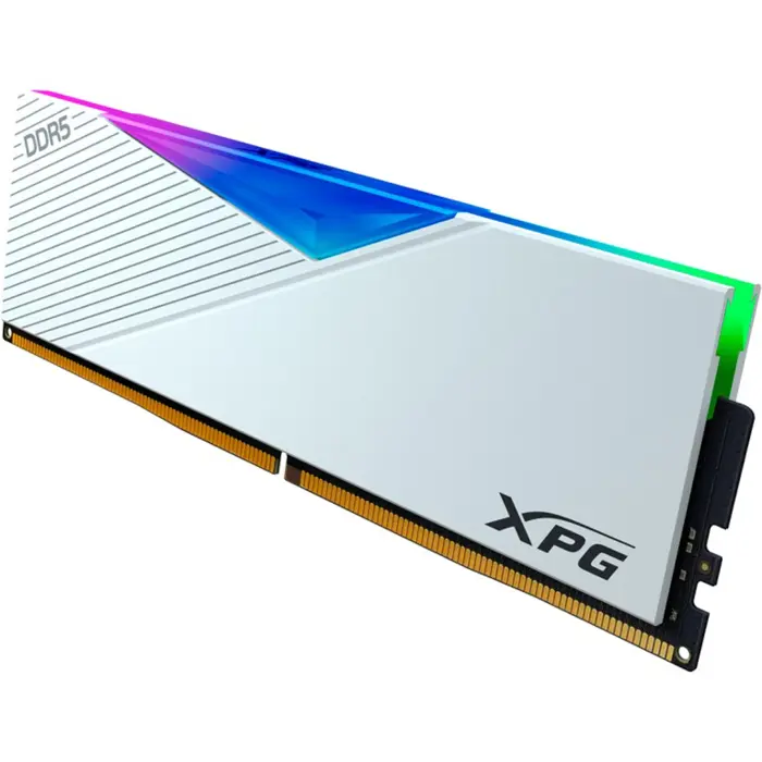 ADATA DDR5 - 64GB - 6400 - CL - 32 (2x 32 GB) dual kit, RAM (white, AX5U6400C3232G-DCLARWH, Lancer RGB, INTEL XMP)