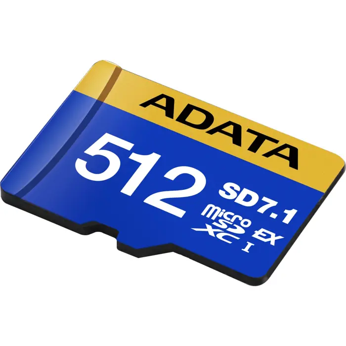 ADATA Premier Extreme microSDXC 512 GB, memory card (blue/yellow, SD Express, UHS-I U3, Class 10, V30)