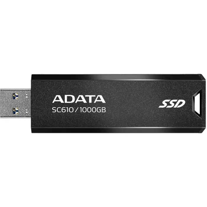 ADATA SC610 1000 GB, External SSD (black, USB-A 3.2 Gen 2)