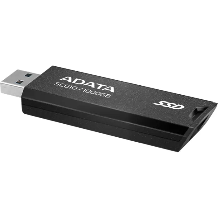 ADATA SC610 1000 GB, External SSD (black, USB-A 3.2 Gen 2)