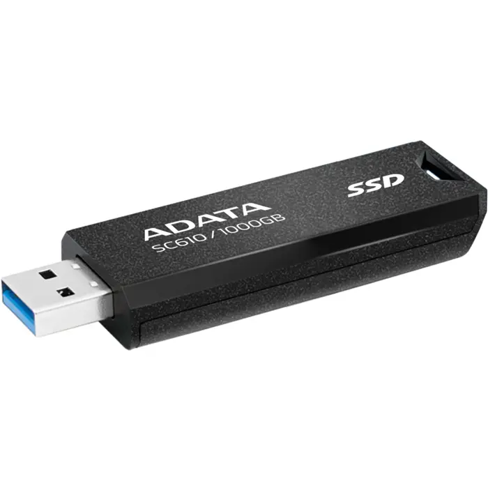 ADATA SC610 1000 GB, External SSD (black, USB-A 3.2 Gen 2)