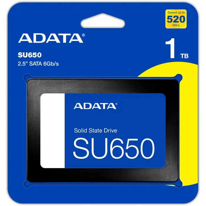 ADATA Ultimate SU650 1 TB, SSD (black, SATA 6 Gb/s, 2.5")