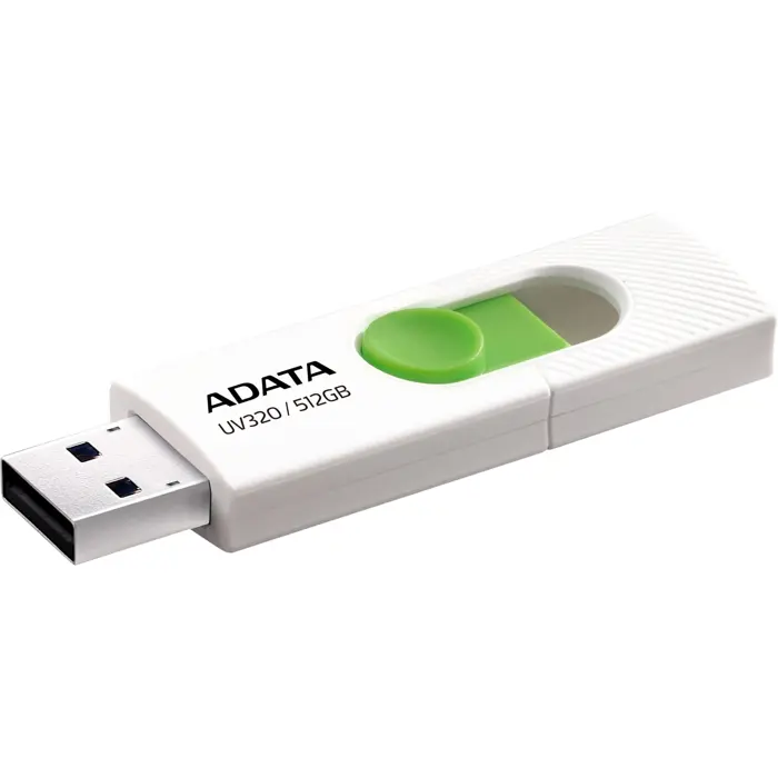 ADATA UV320 512 GB USB stick white/green, USB-A 3.2 Gen 1