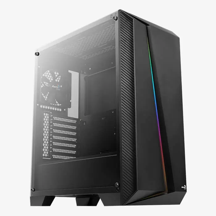Aerocool Cylon Pro tower chassis (white / black, Tempered Glass)