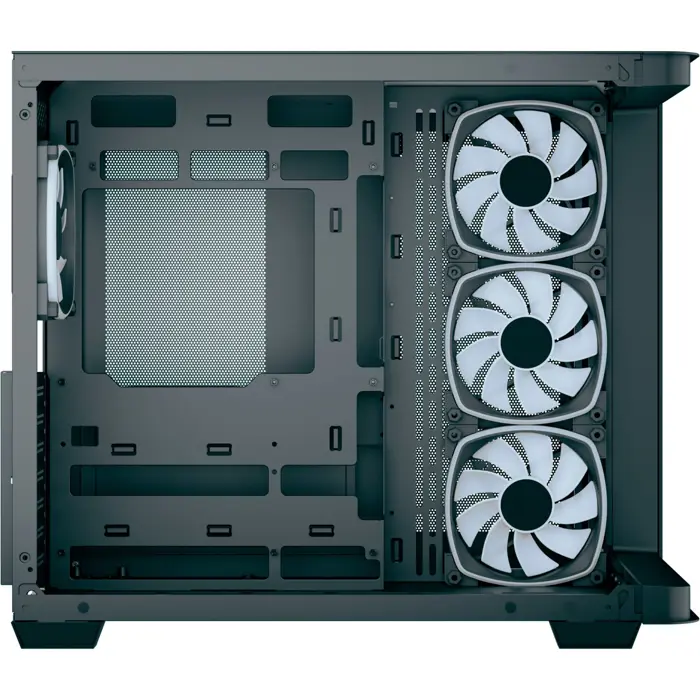 Aerocool P500C EVO-G-BK-v1, tower case Black, Tempered Glass x 2