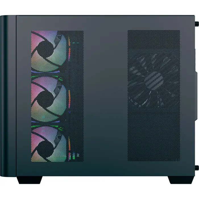 Aerocool P500C EVO-G-BK-v1, tower case Black, Tempered Glass x 2