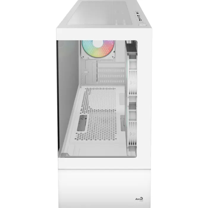 Aerocool Viewport Mini-G-WT-v4 ARGB, Tower Case White, Tempered Glass x 2