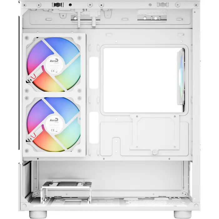 Aerocool Viewport Mini-G-WT-v4 ARGB, Tower Case White, Tempered Glass x 2