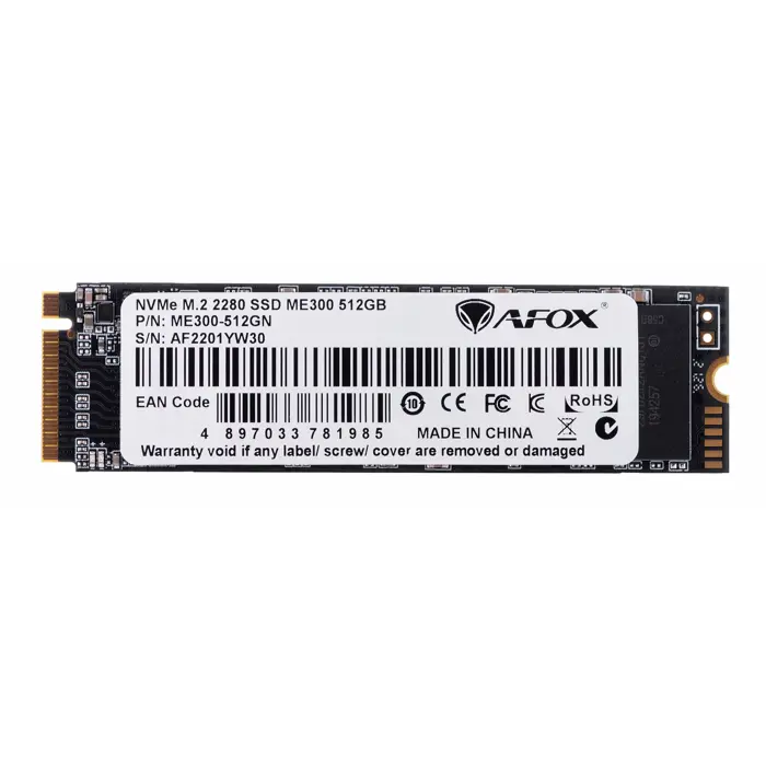 AFOX SSD M.2 PCI-EX4 512GB TLC 1,7 GB/S NVME