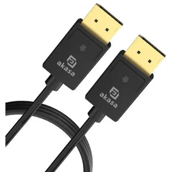 Akasa PROSLIM 8K DisplayPort.Kabel, 8K@60Hz - 2 m-AK-CBDP26-20BK