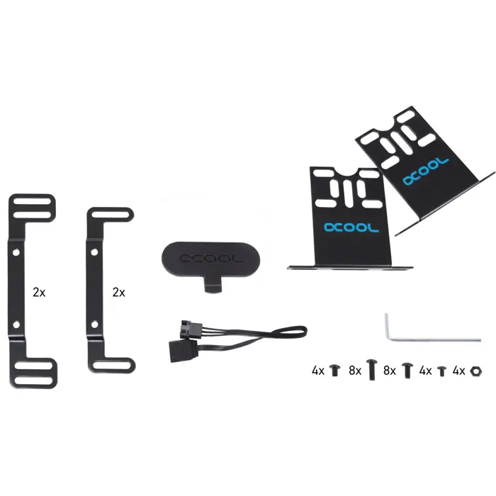 Alphacool Core 100 Aurora Reservoir Acetal/Acrylic with VPP Apex Pump (black, expansion tank with pump)