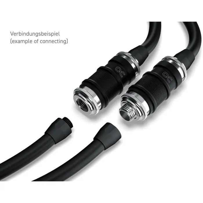 Alphacool ES quick release BLH1A PushIn Female IG, connection chrome/black (matt)