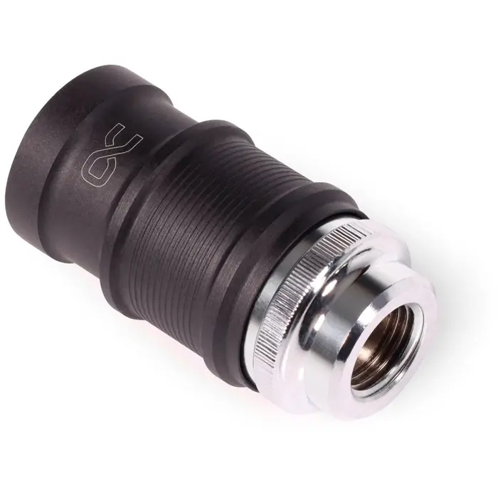 Alphacool ES quick release BLH1A PushIn Female IG, connection chrome/black (matt)