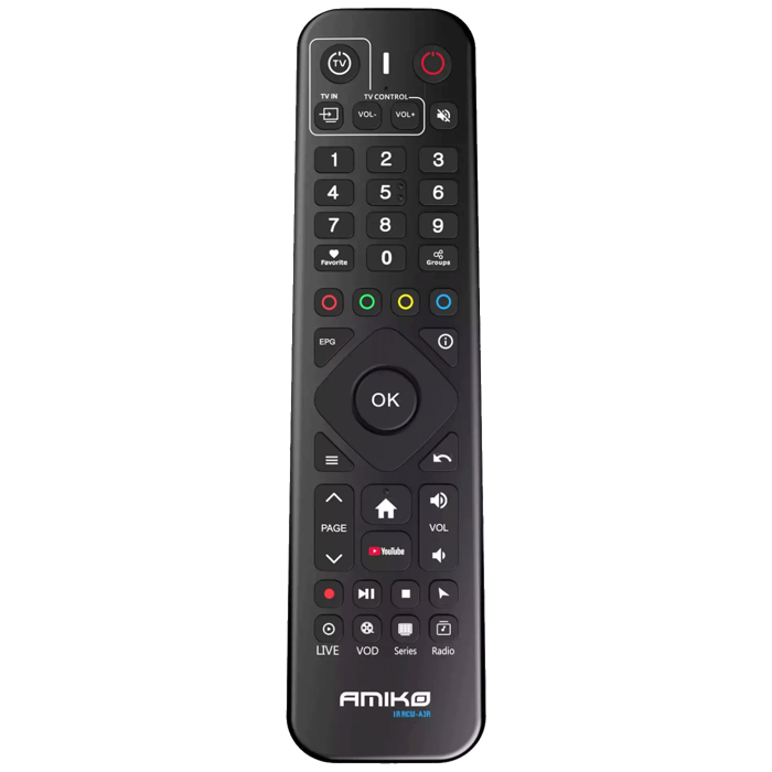 Amiko Prijemnik IPTV, Android OS, 2/16GB, 4K, WiFi Dual Band, BT - A14 GREEN