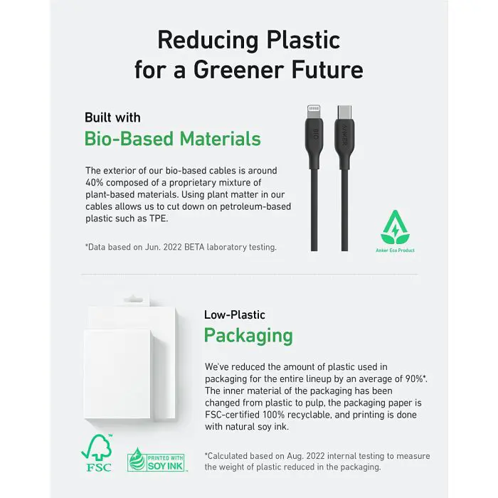 Anker 541 BIO USBC-LTG 1.8m cable white