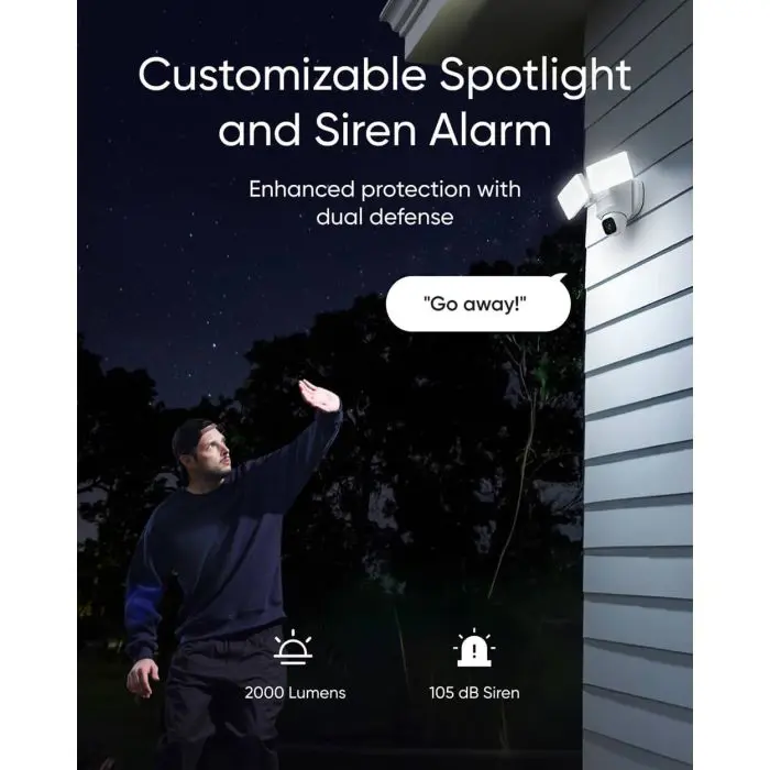 Anker Eufy Security Floodlight E30, Wi-Fi External Wireless Camera