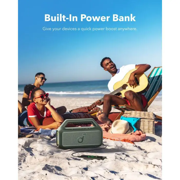 Anker Soundcore BOOM 2 BT6.0 Portable Bluetooth Speaker, Green