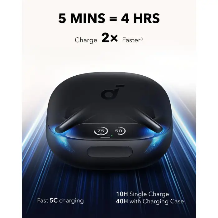 Anker Soundcore Liberty 4 Pro Wireless Headphones, Black
