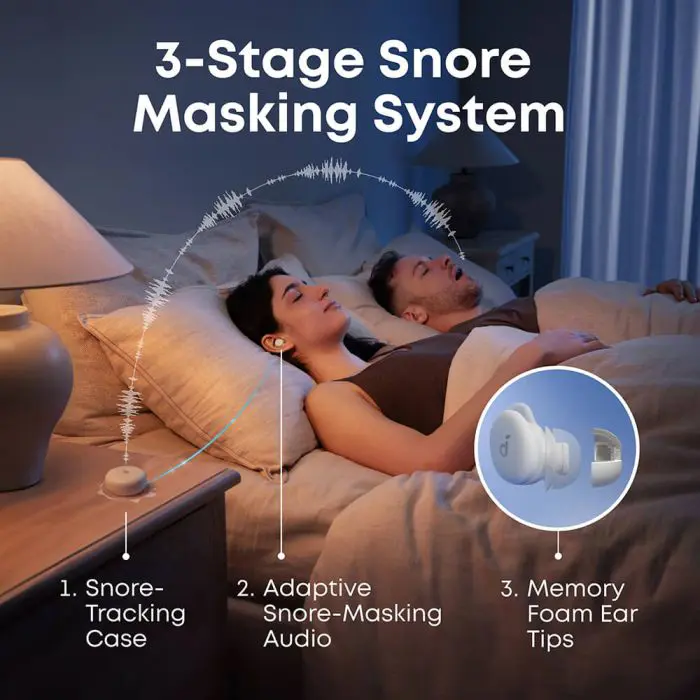 Anker Soundcore Sleep A30 brezžične Slušalice, bele