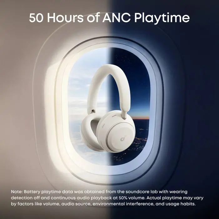 Anker Soundcore Space 2 Bluetooth headphones, white