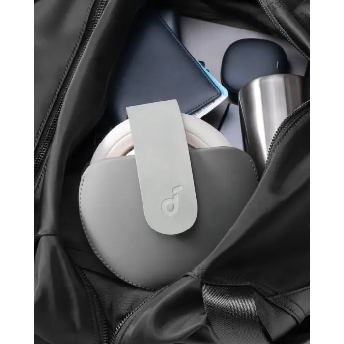 Anker Soundcore Space One Pro On-Ear Wireless Headphones, White + Gift Travel Case