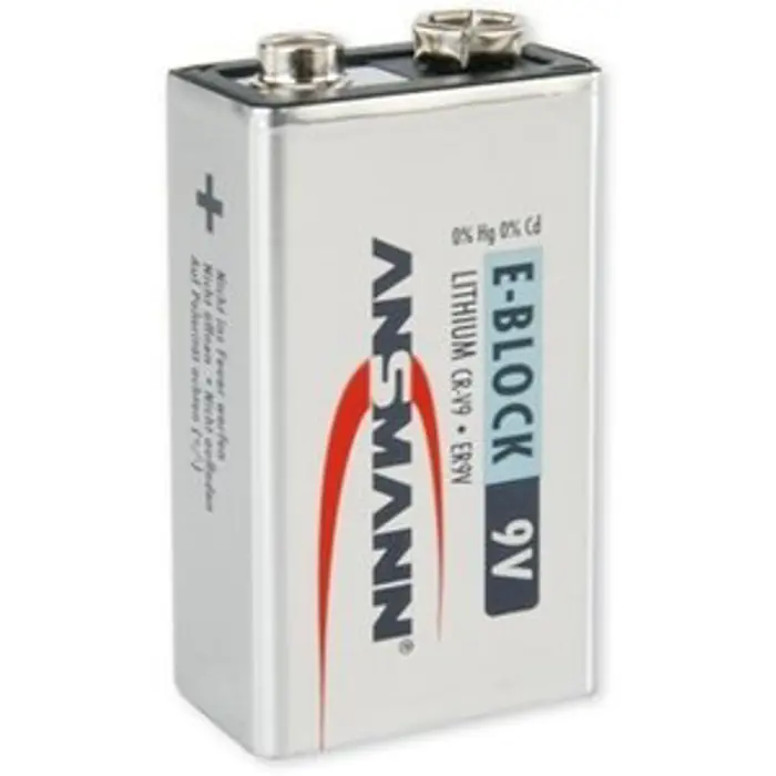 Ansmann 10-year battery smoke detector - 9V Lithium E-Block