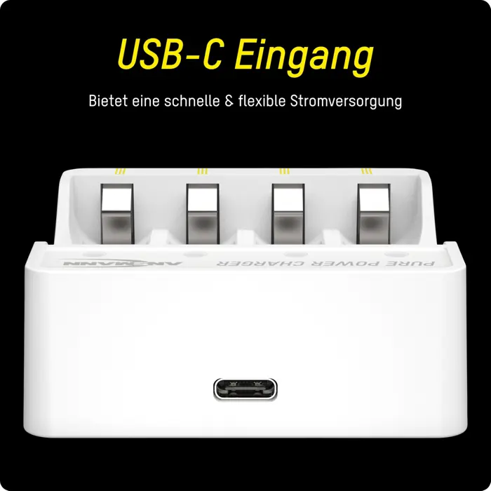 Ansmann Ansman lithium charger Pure Power Set + 4× Micro AA