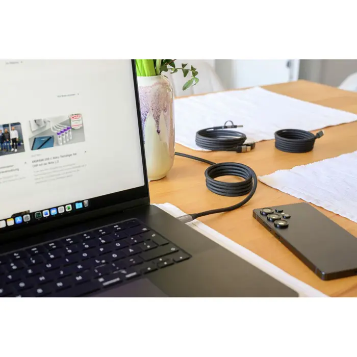 Ansmann Magnetic USB Type-C charging cable (black, USB-C)