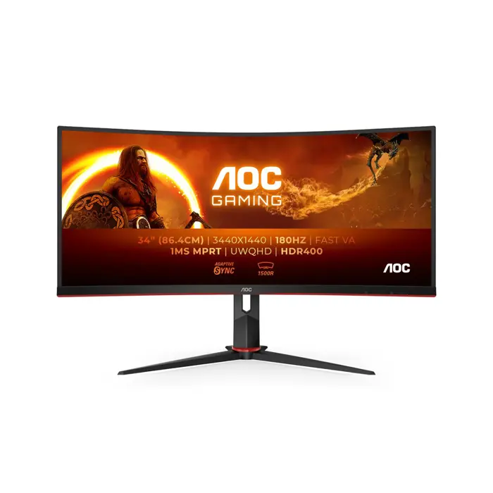 AOC Gaming CU34G2XP/BK skarm - WLED -