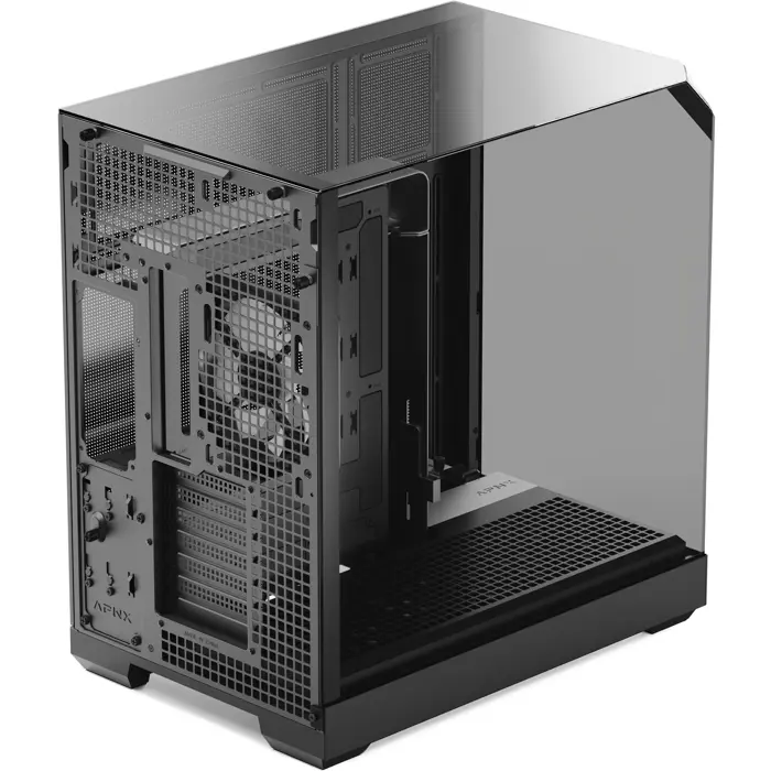 APNX V2 , tower case black, tempered glass x 3