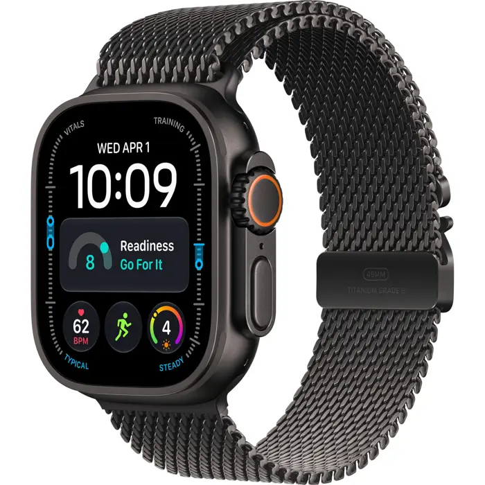 Apple Watch Ultra 4 Titan Cell 49 Black Milan Titan Nat. S