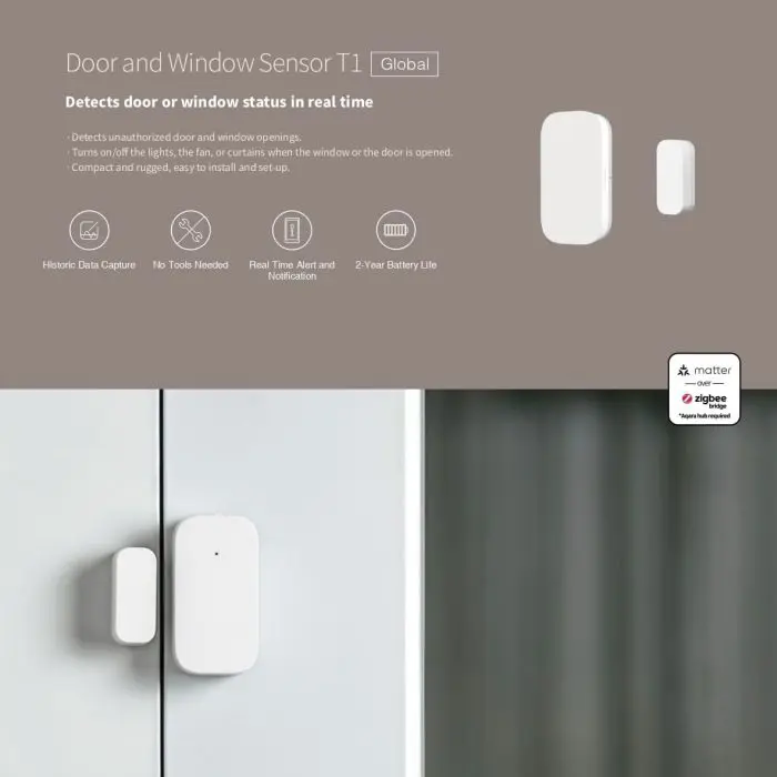 AQARA door and window sensor T1 (DW-S03D) Zigbee 3.0