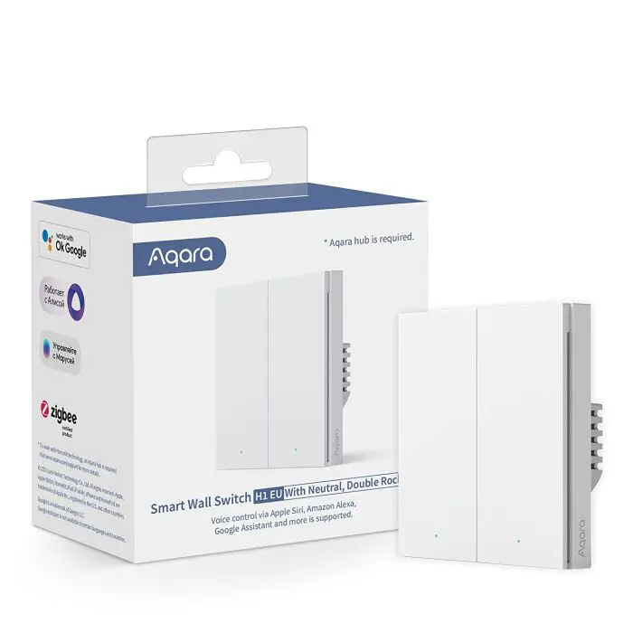 Aqara smart wall switch H1 (with neutral, double switch)