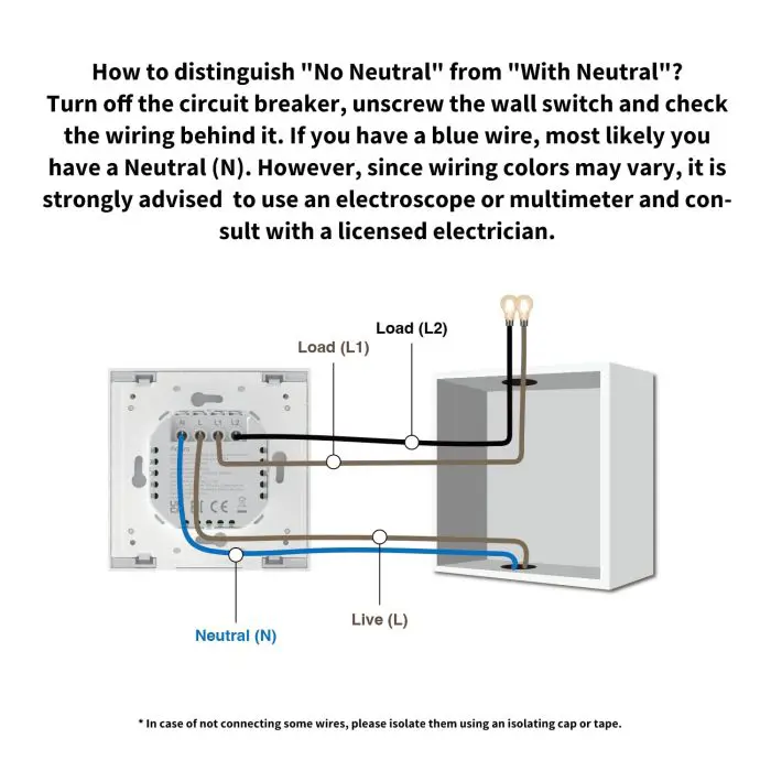 Aqara smart wall switch H1 (with neutral, double switch)