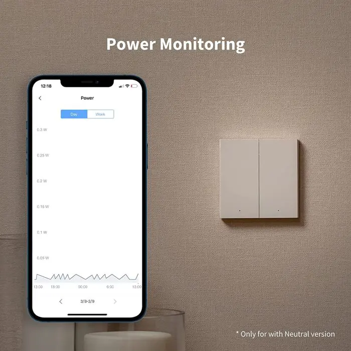 Aqara smart wall switch H1 (with neutral, double switch)