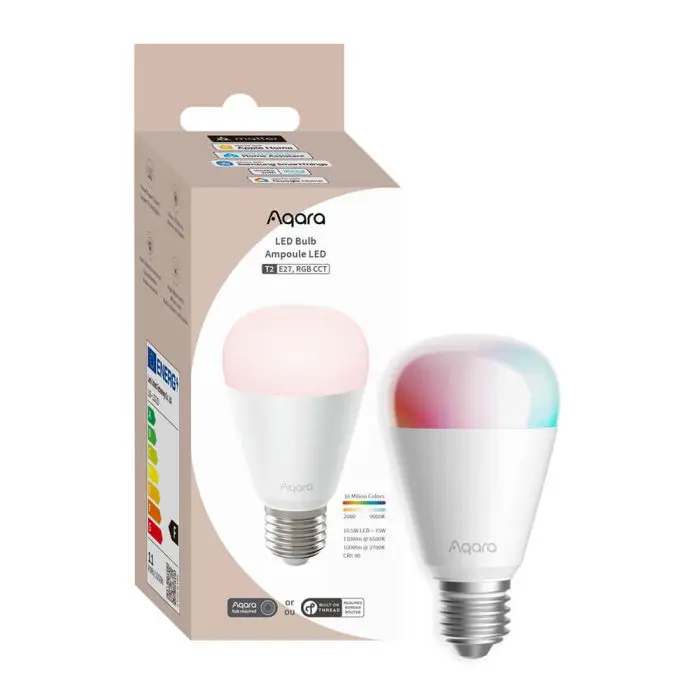 AQARARA Smart LED T2, E27 RGB CCT