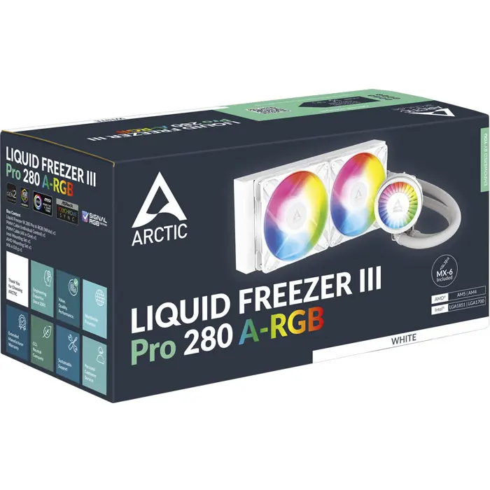 ARCTIC Liquid Freezer III Pro 280 A-RGB, Water Cooling White
