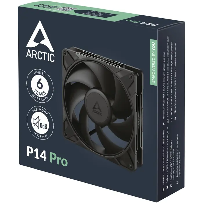 Arctic P14 Pro 140mm PWM Case Fan Black