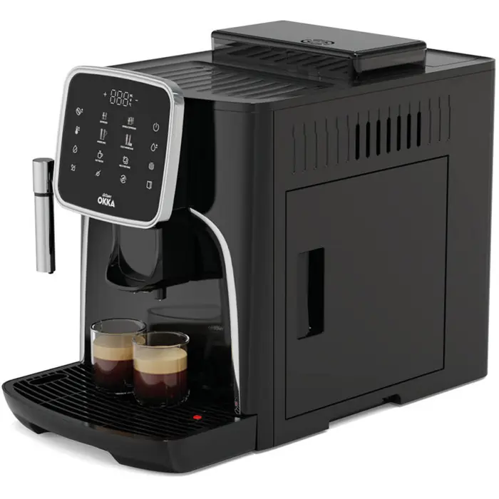 Arzum Okka Espresso Pro, fully automatic coffee machine, black/chrome, 1450 watts