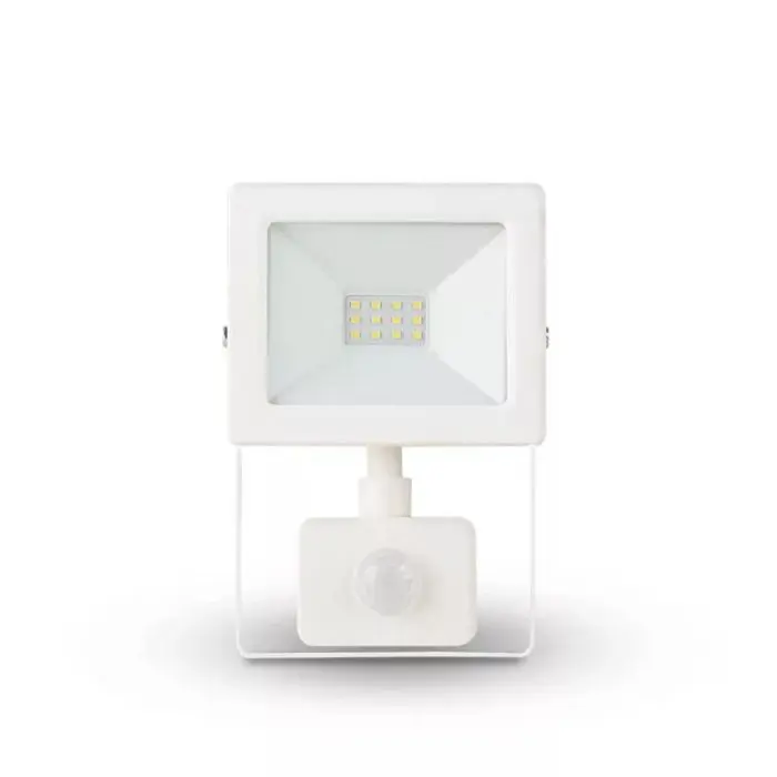 Asalite LED White Slim Reflector 10W 4500K (900 lumens) + Sensor