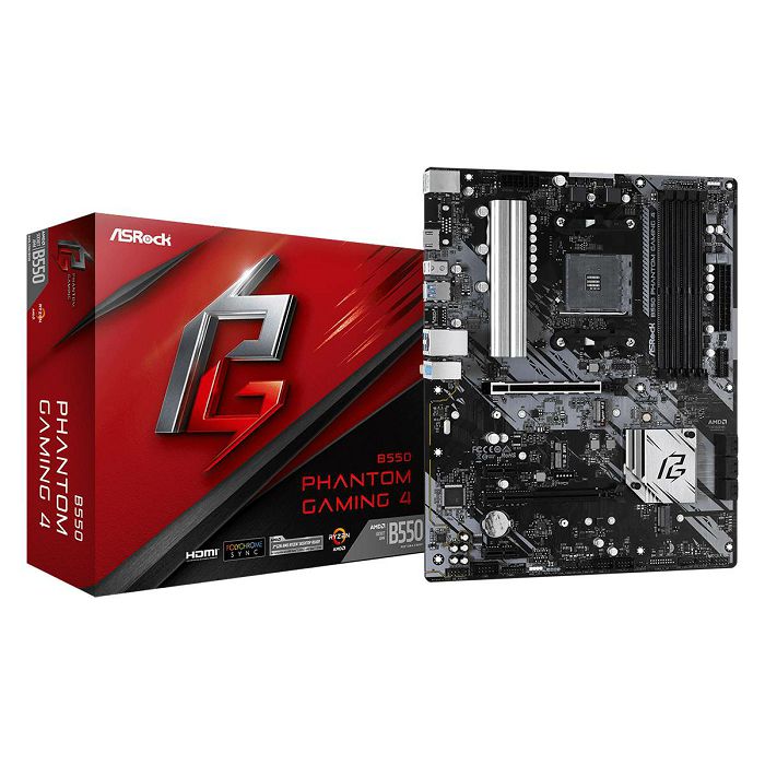 ASROCK B550 Phantom Gaming 4, ATX, 4xDDR4, S.AM4