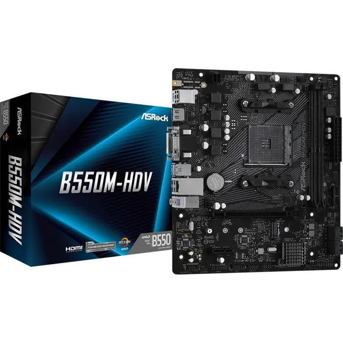Asrock B550M-HDV - Socket AM4 - mainboard