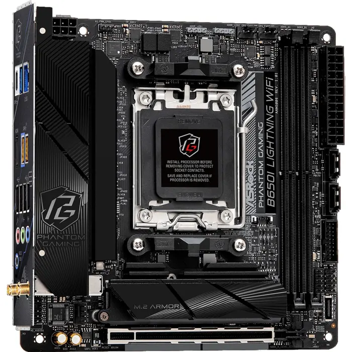 ASRock B650I Lightning WiFi - Socket AM5 - motherboard (black)