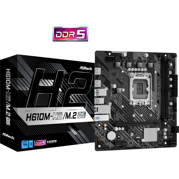 ASROCK H610M-H2/M.2 D5 LGA1700 2xHDMI