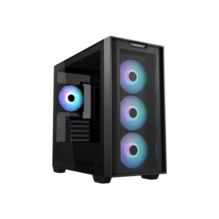 ASUS A21 PLUS TG ARGB BLACK mATX Case