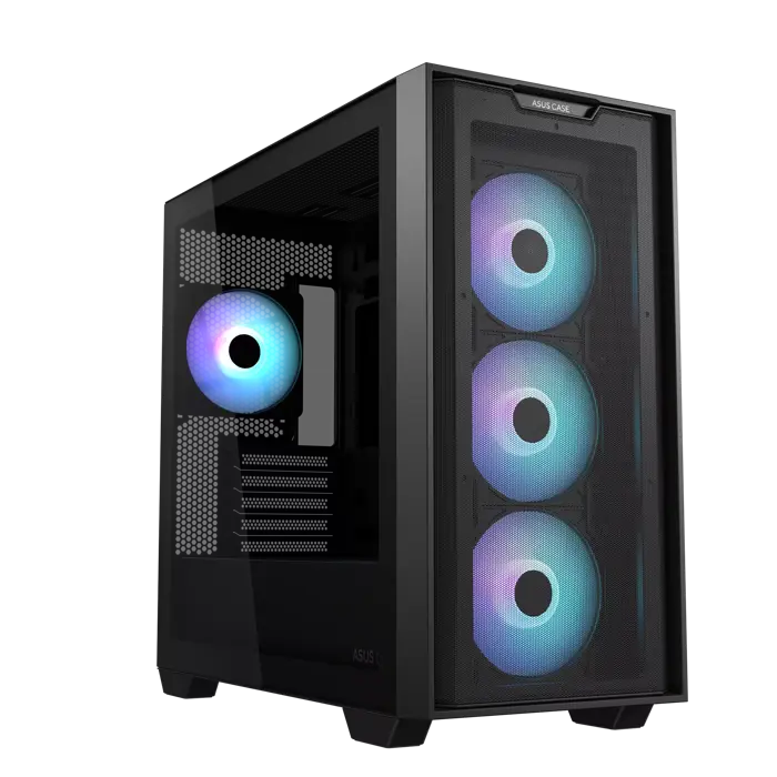 ASUS A21 PLUS TG ARGB BLACK mATX Case