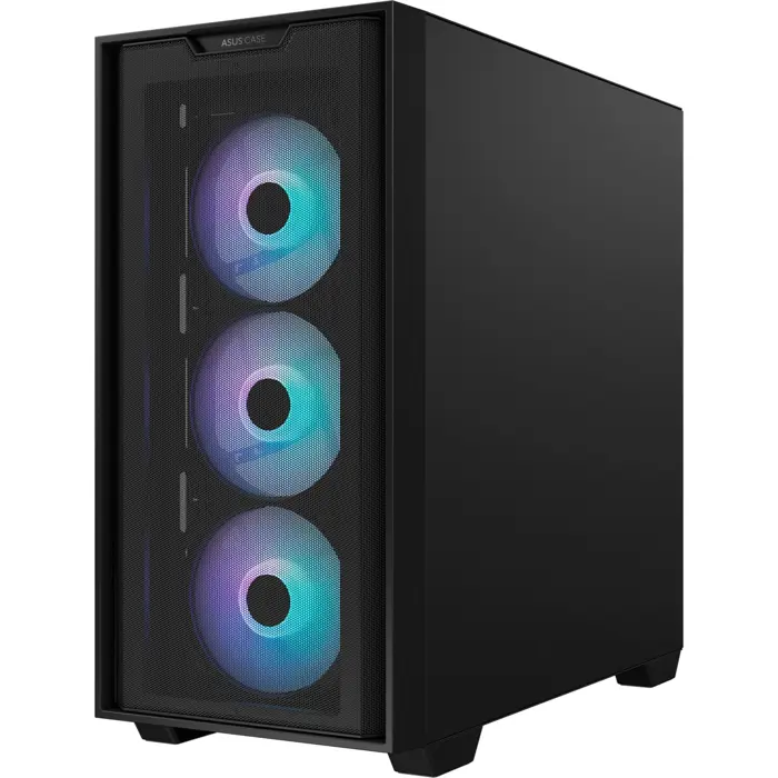 ASUS A21 PLUS TG ARGB, tower case black, tempered glass